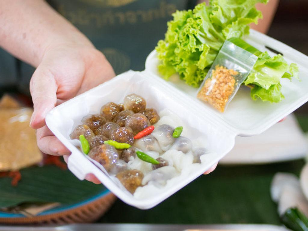 Sago with pork, Mae Sai-ing, Nang Loeng Market